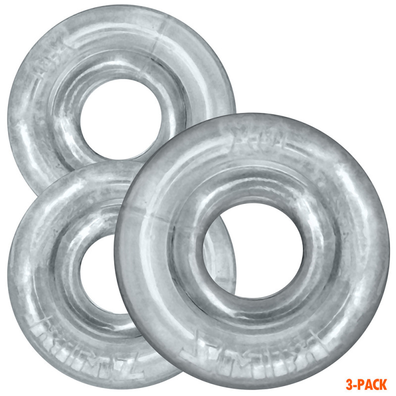 Oxballs Lot de 3 Cockrings Rimringz Transparents